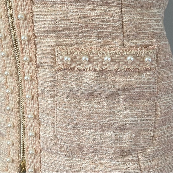 NWT Lilly Pulitzer Noella Vest in Latte (Tan & Cream) Resort Boucle, Size XXS - Picture 6 of 11